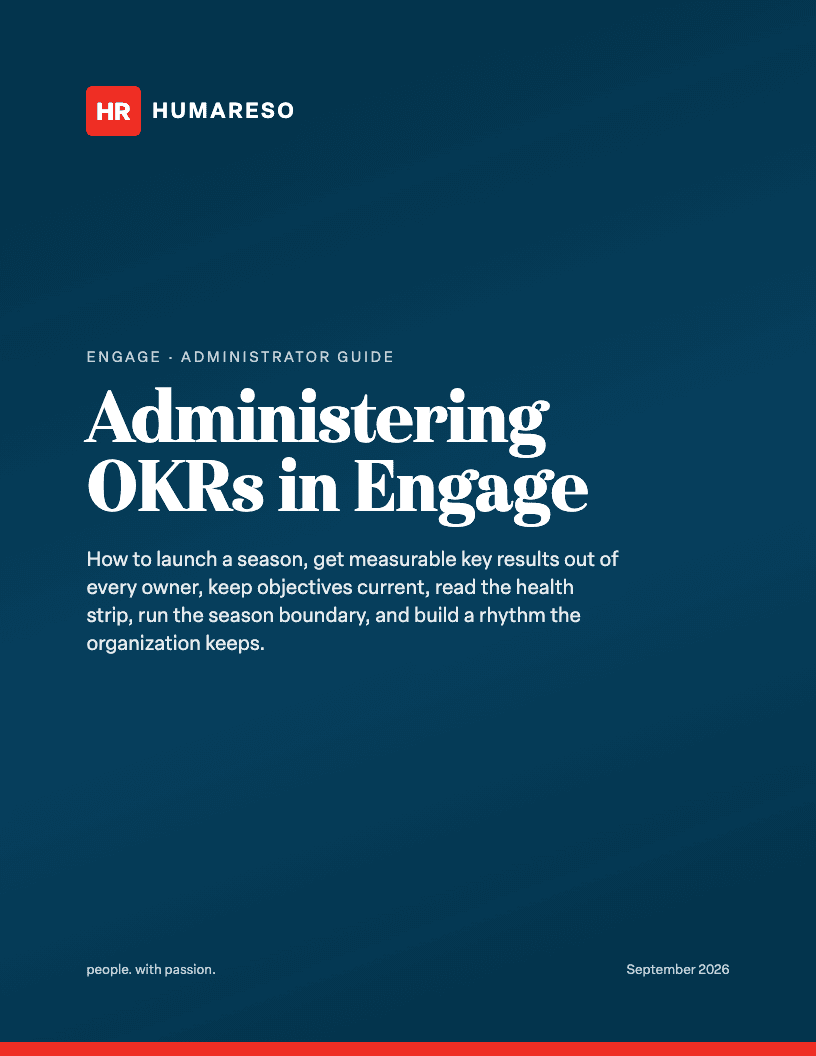 Administering OKRs in Engage