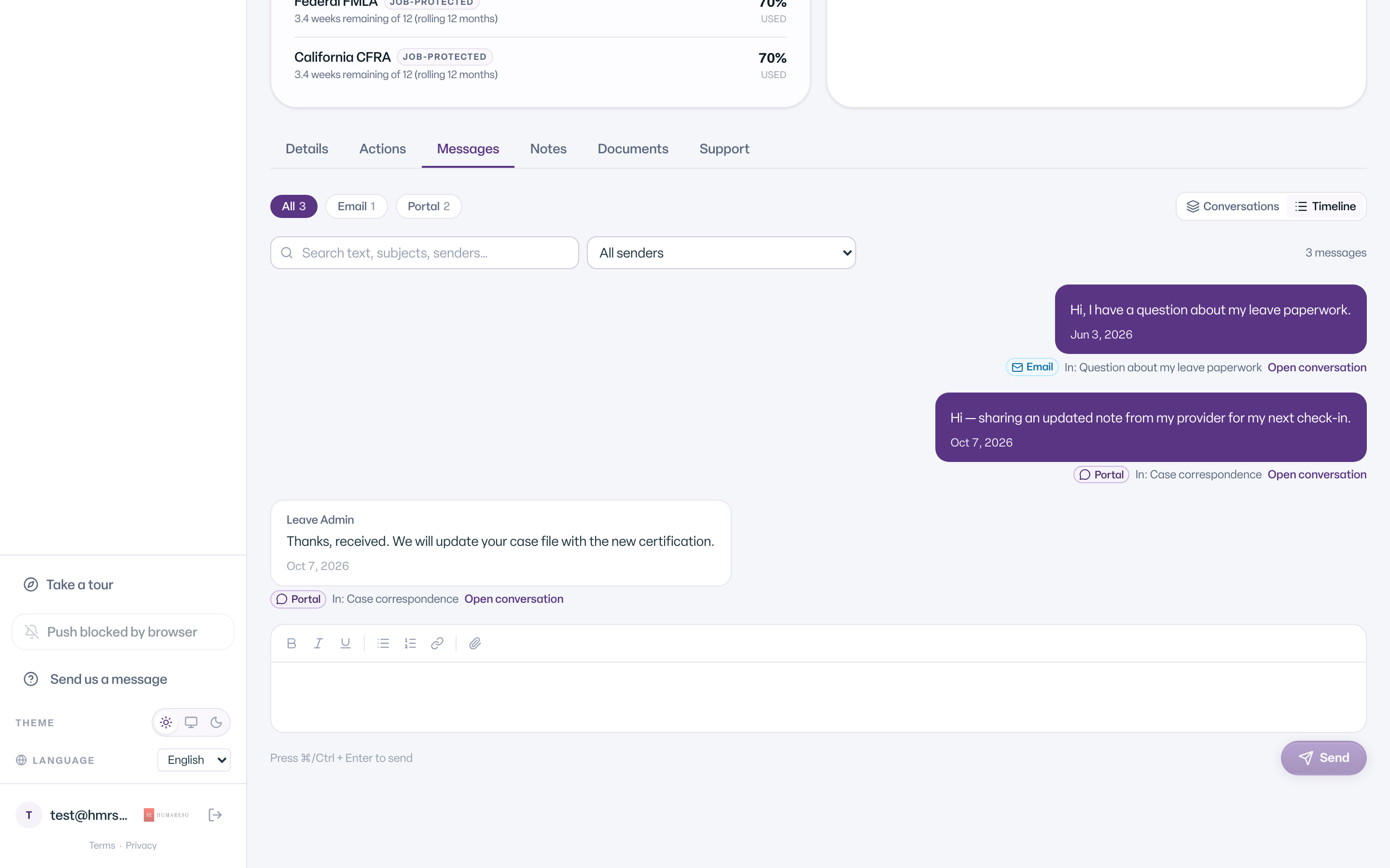 message composer